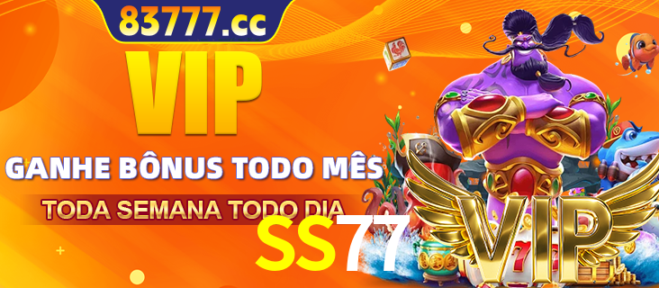 Banner promocional do SS77 oferecendo 100% de recompensas adicionais contínuas para quem fizer o login diário (Daily sign-in), com um mascote de coelho.