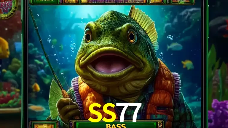 Personagem de peixe pescador do popular jogo de slot com tema de pescaria, uma das emocionantes opções de caça-níqueis para jogar e ganhar no cassino SS77.